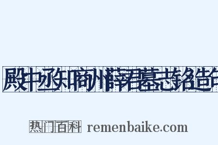 殿中丞知商州薛君墓志铭造句是什么意思的图片